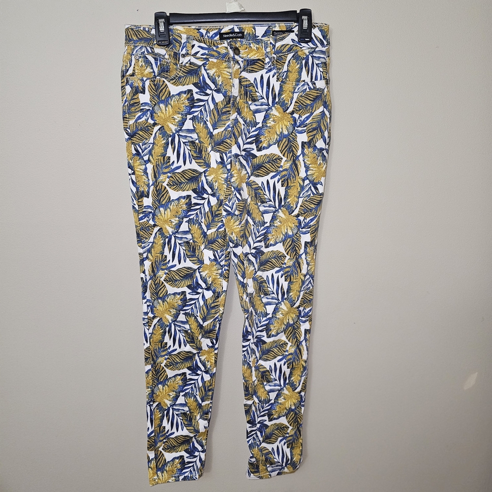 Needle & Cloth Floral Print Skinny Jeans Women's